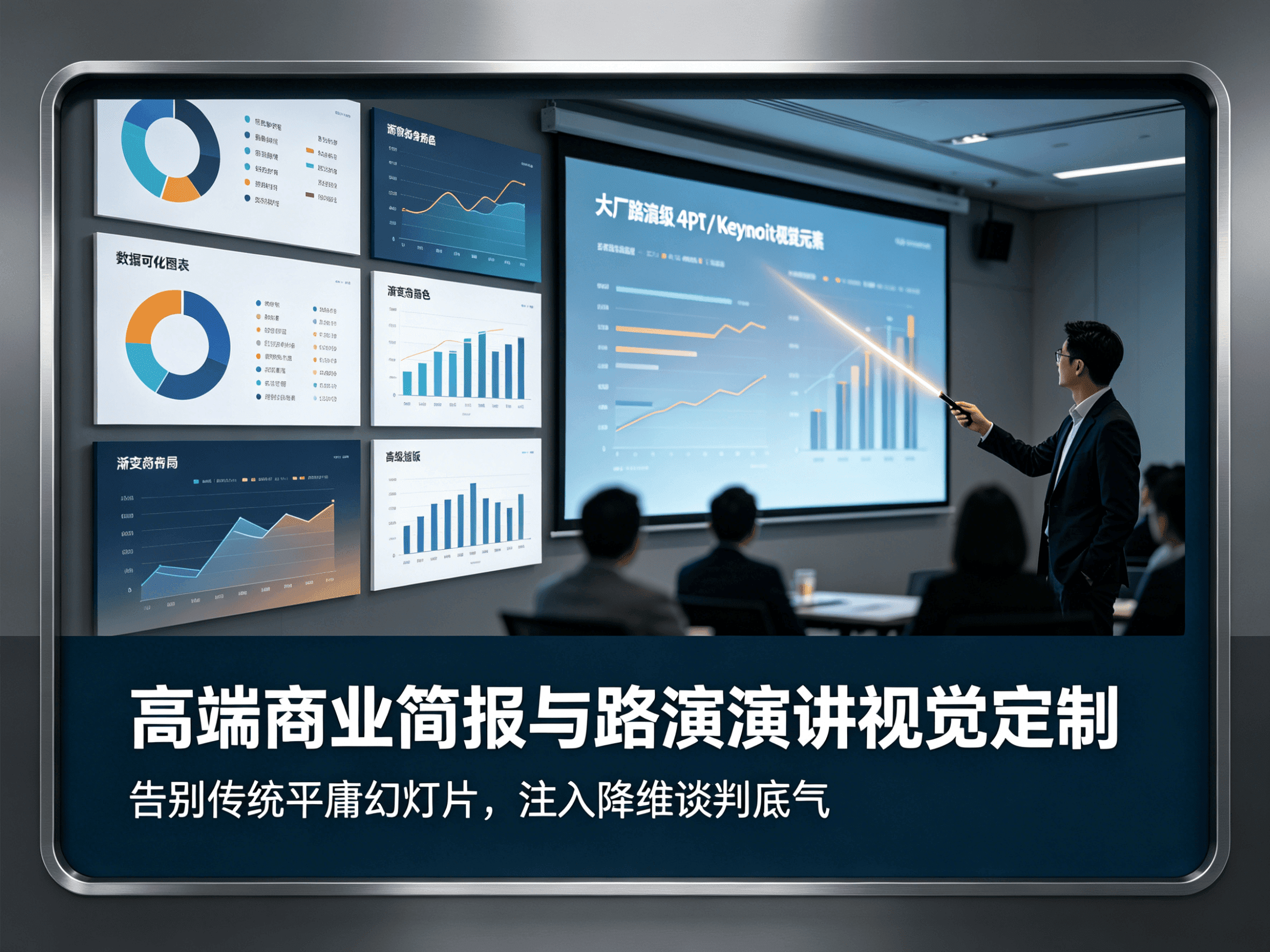 高端商业简报与路演演讲视觉定制